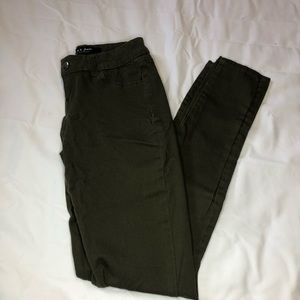 Army Green Skinny Jeans